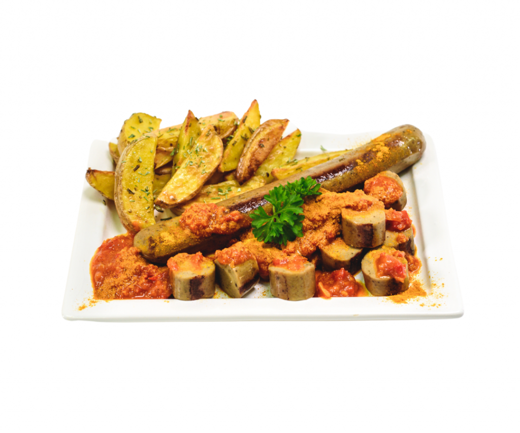 Rezept Vegane Bratwurst als Currywurst