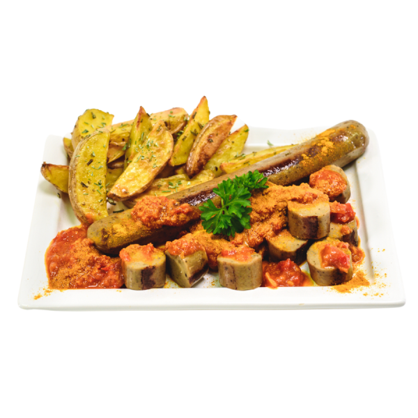 Rezept Vegane Bratwurst als Currywurst