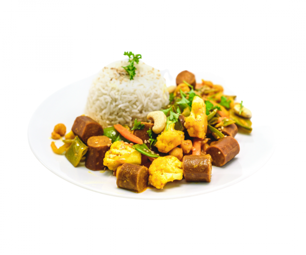 Rezept Vegynes Curry mit vegane Wiener