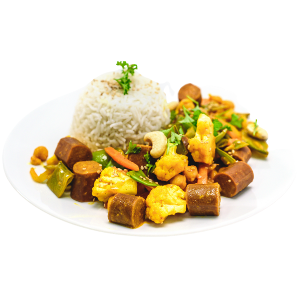 Rezept Vegynes Curry mit vegane Wiener