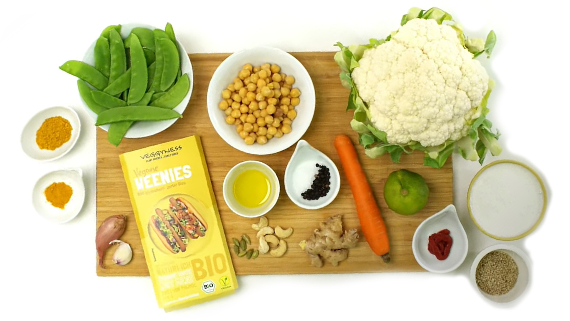 Rezept Vegynes Curry mit vegane Wiener Zutaten