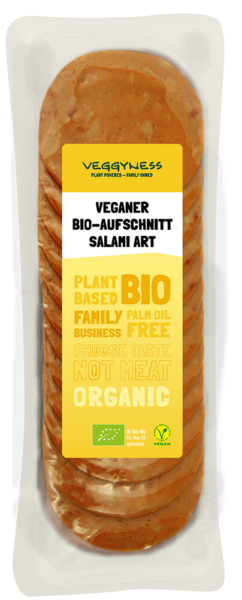 Veganer Aufschnitt Salami Art Bio