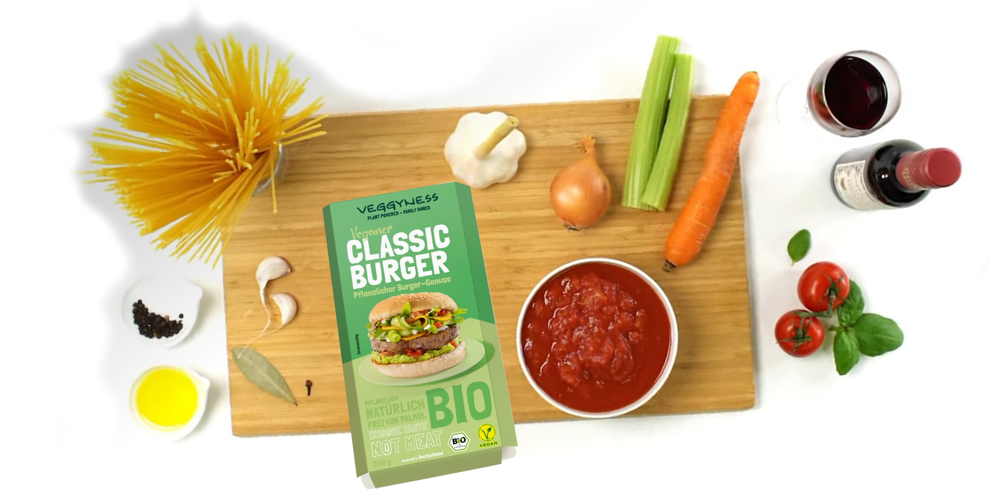 Rezept Veganer Bolognese mit Veganer Burger "Classic"